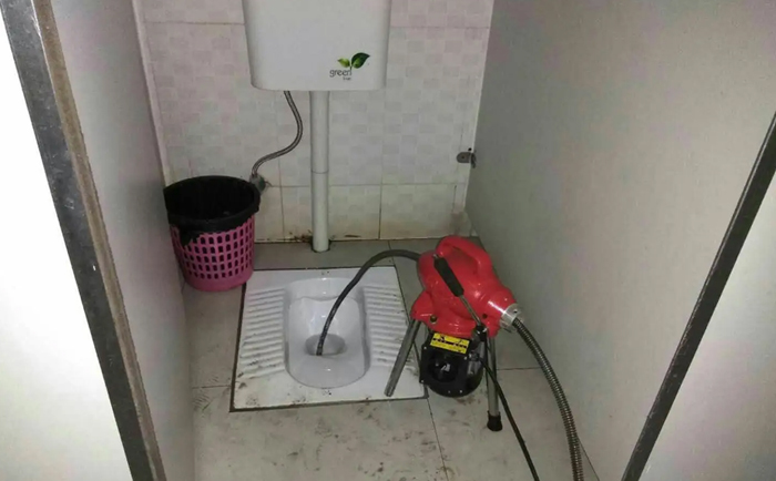 法库蹲便疏通